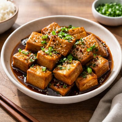 Soy braised tofu
