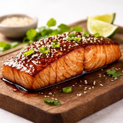 Soy glazed salmon