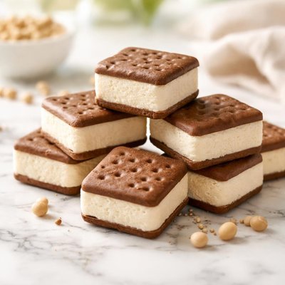 Soy mini ice cream sandwich