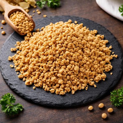 Soy protein granules