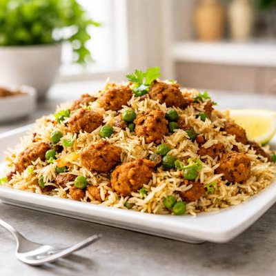 Soyabean biryani