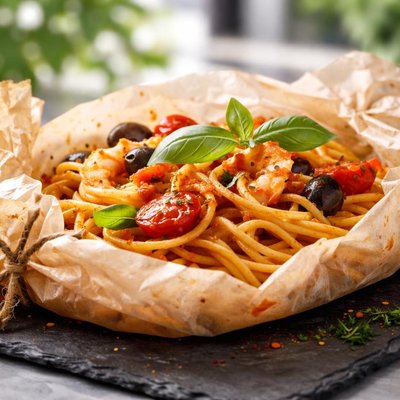 Spaghetti al cartoccio