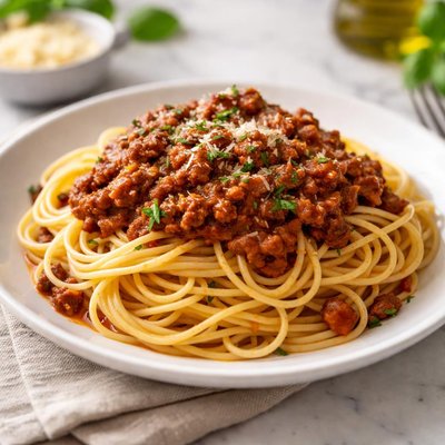 Spaghetti meat sauce
