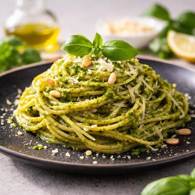 Spaghetti pesto