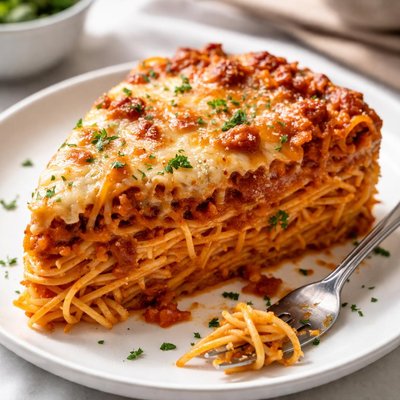 Spaghetti pie