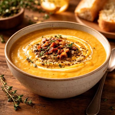 Spaghetti squash bisque soup