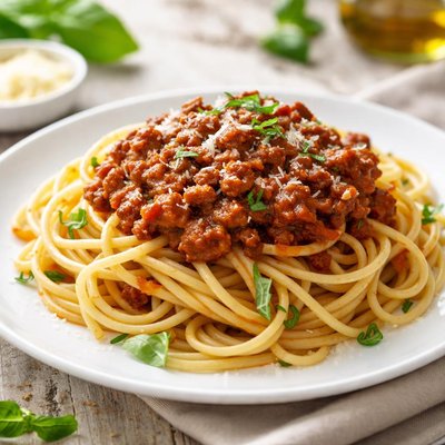 Spaghetti with bolognese sauce
