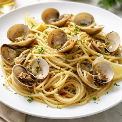 Spaghetti with clams