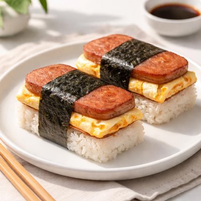 Spam musubi with egg