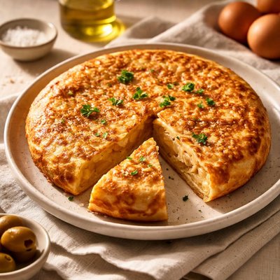 Spanish potato omelette