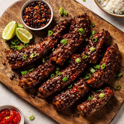 Spare ribs with black bean sauce