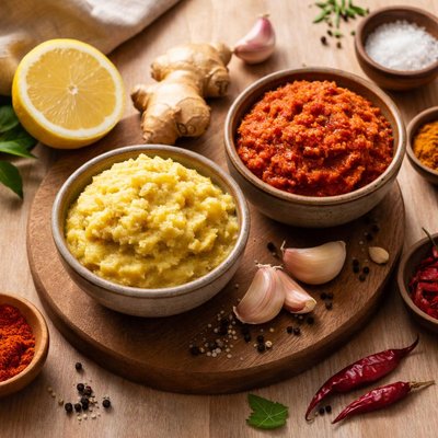Spice and ginger garlic paste