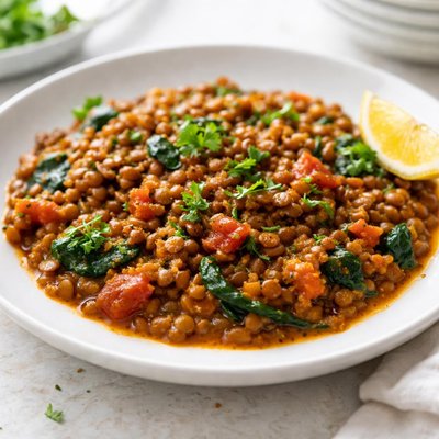 Spiced lentils