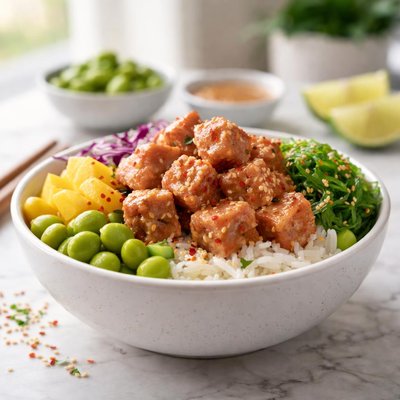 Spicy ahi tuna bowl pokeworks