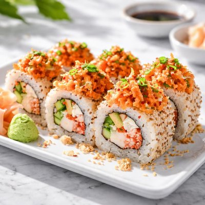 Spicy california roll sushi king