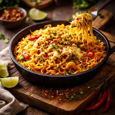 Spicy cheesy maggi