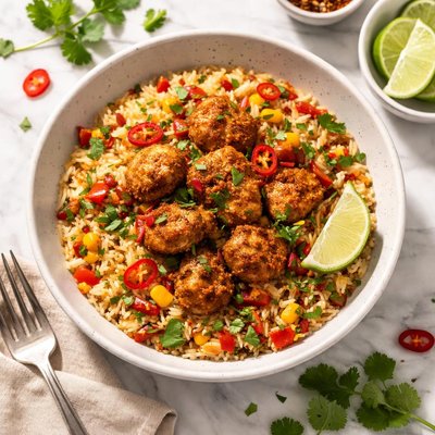 Spicy chicken and rice