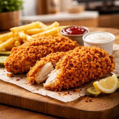 Spicy chicken breast from al baik