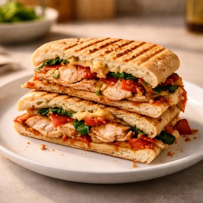 Spicy chicken panini