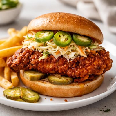 Spicy chicken sandwich
