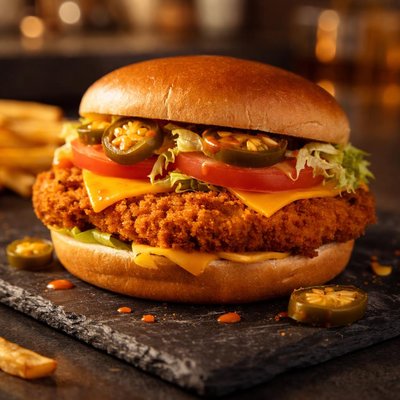 Spicy chickrn sandwhich whataburger