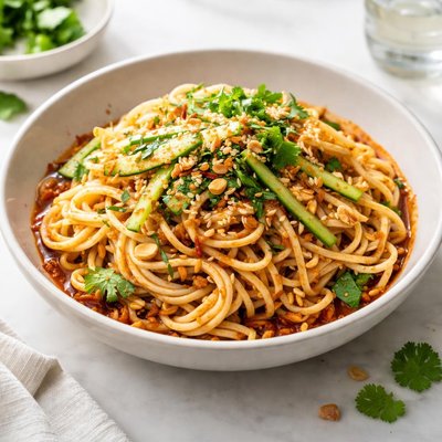 Spicy cold noodles