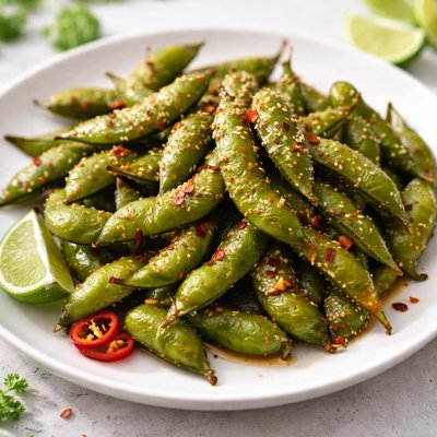 Spicy edamame