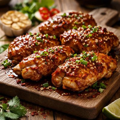 Spicy garlic chicken