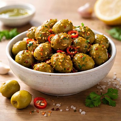 Aceitunas verdes picantes
