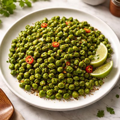 Spicy green peas