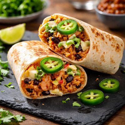 Spicy jalapeno hot head burrito