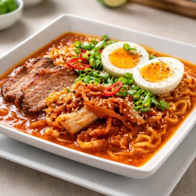 Spicy kimchi ramen
