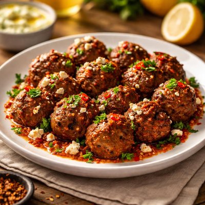 Spicy lamb meatballs