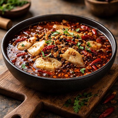 Spicy mala fish