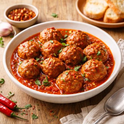 Spicy meatballs