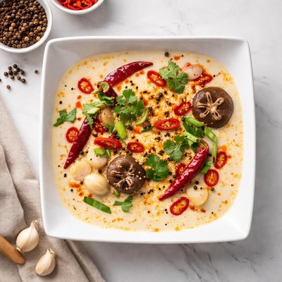 Spicy milk hotpot broth