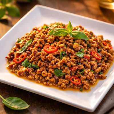Spicy minced meat