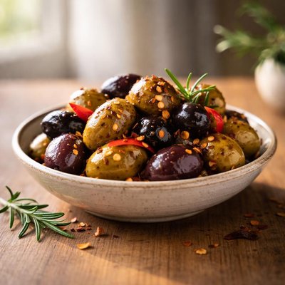 Spicy olives