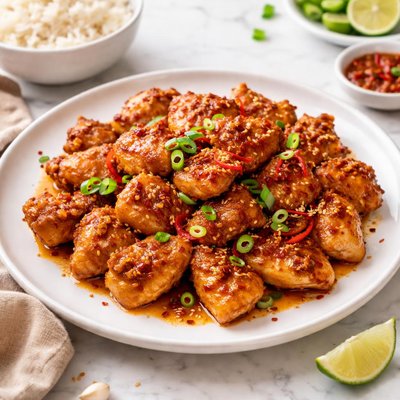 Spicy pan fried chicken