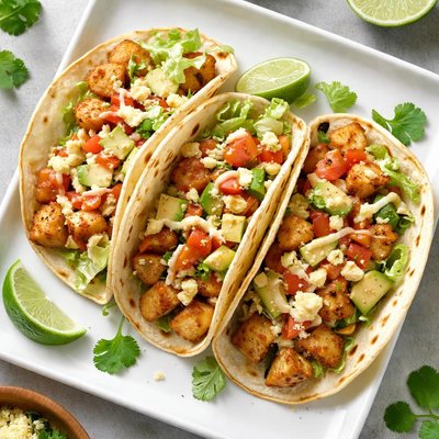 Spicy potato soft tacos