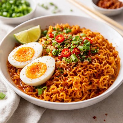 Spicy ramen noodles