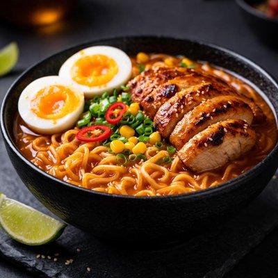 Spicy ramen wuth chicken