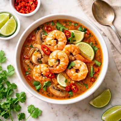 Spicy shrimp soup