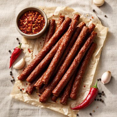 Spicy snack sticks