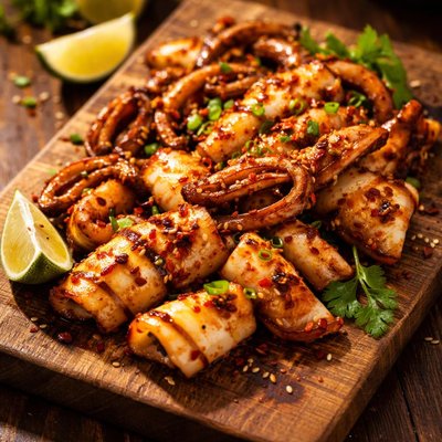 Spicy squid
