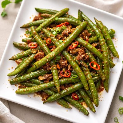Spicy string beans