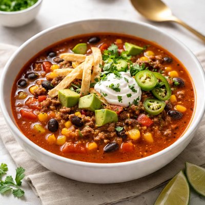 Spicy taco soup