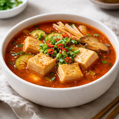 Spicy tofu soup