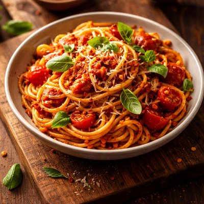 Spicy tomato pasta