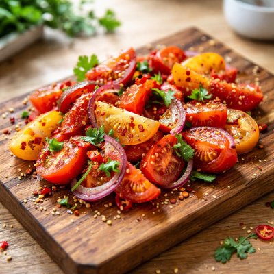 Spicy tomato salad